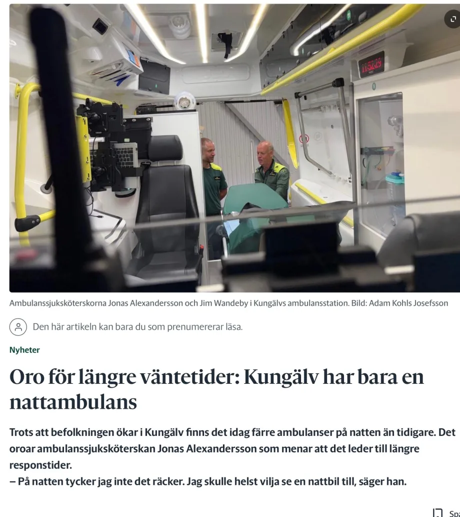 Oro f&ouml;r l&auml;ngre v&auml;ntetider